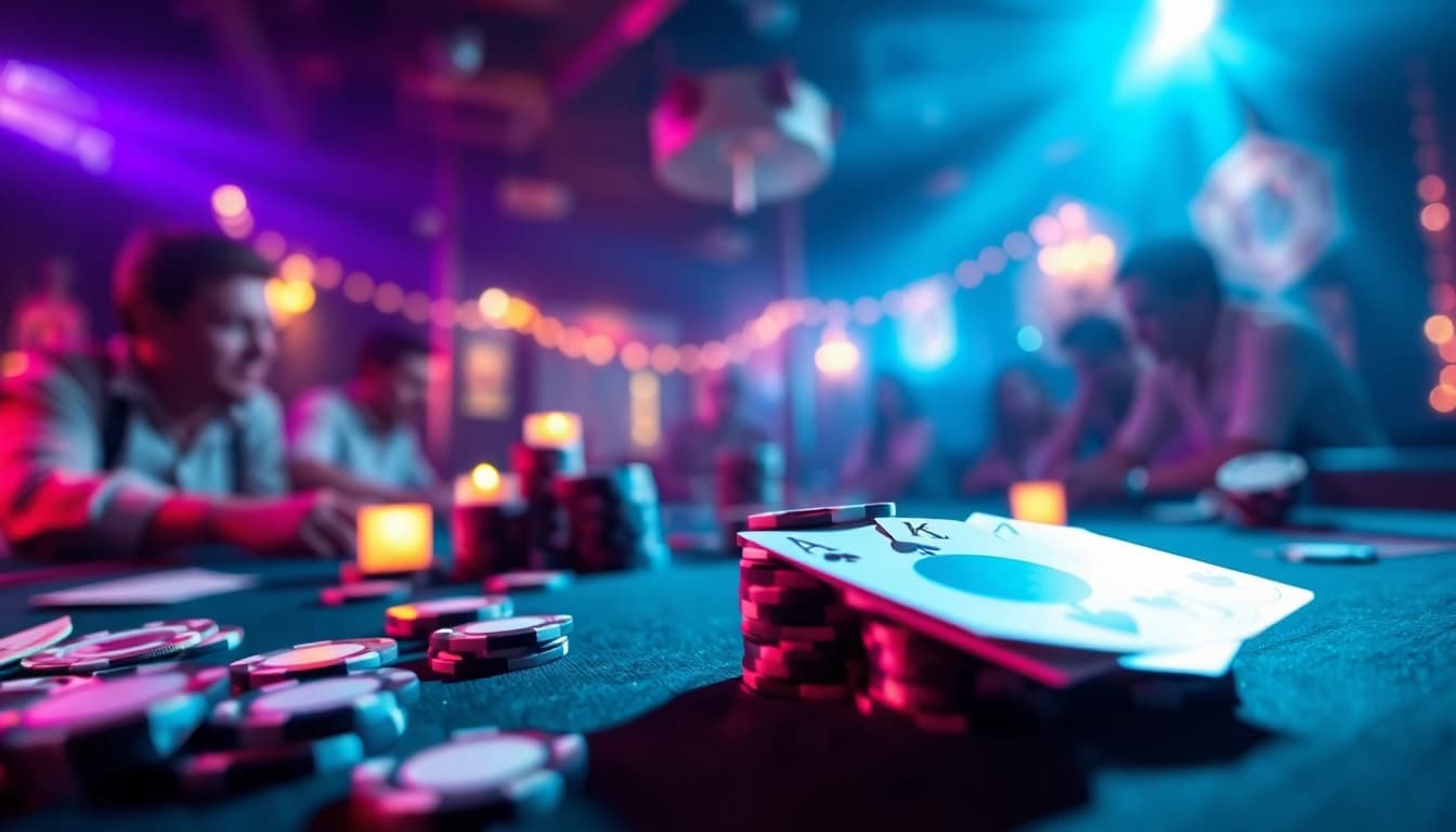 Erlebe Spannung beim online casino ohne anmeldung mit aufregenden Spielen und Karten auf dem Tisch.