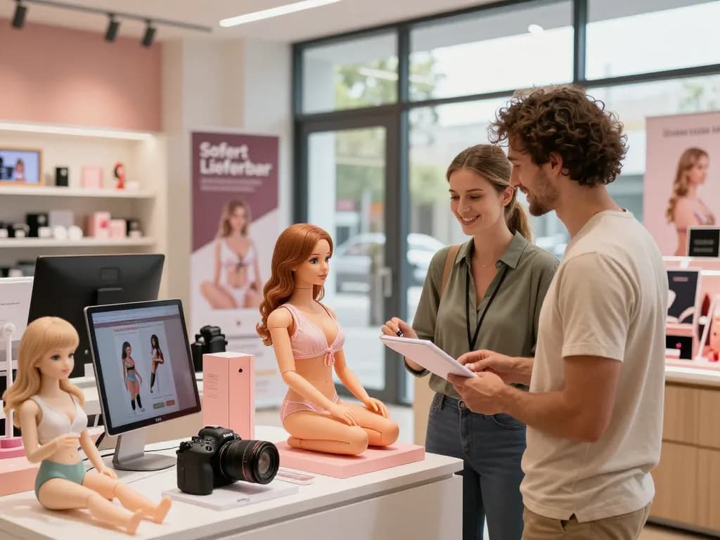 Einkaufserlebnis für Sofort Lieferbar Sexpuppen in einem modernen Showroom mit fachkundiger Unterstützung