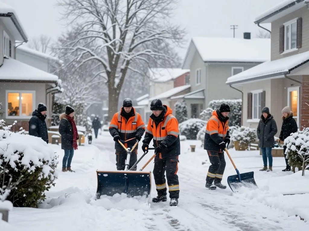 Professioneller Schneeräumdienst in Münster räumt verschneite Wege und sorgt für sicheren Zugang.