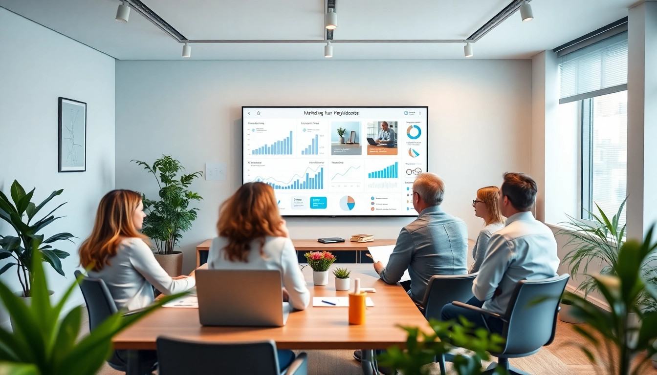 Strategizing marketing für pflegedienste in a collaborative office environment.