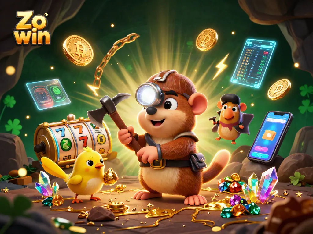 Experience the thrill of Zo win as the treasure hunter mole uncovers slots, jackpots, and crypto rewards.