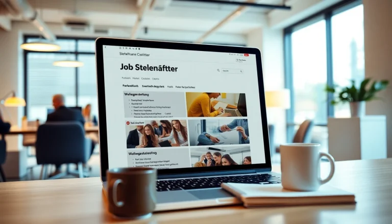 Browse Stellenangebote online with focused attention on job openings.