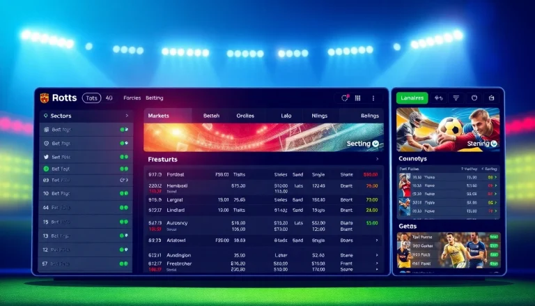 Compare wettanbieter with diverse betting options in a vibrant online sports betting platform interface.