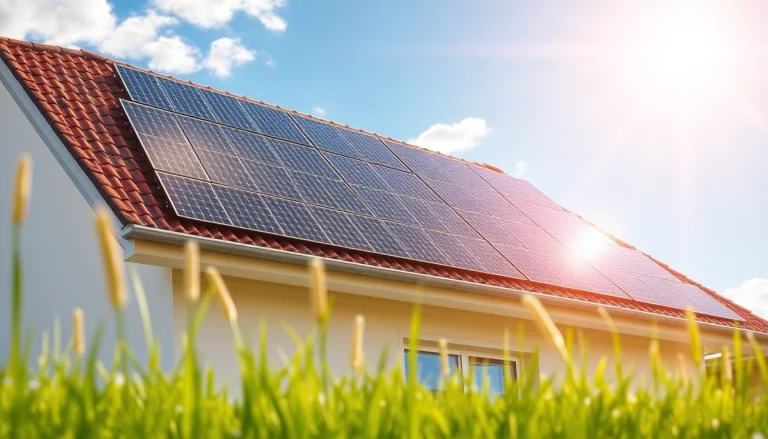 Verstehen Sie, wie funktioniert eine PV Anlage? Diese Darstellung von Solarpanels zeigt ihre Funktionalität und Vorteile im Einsatz.