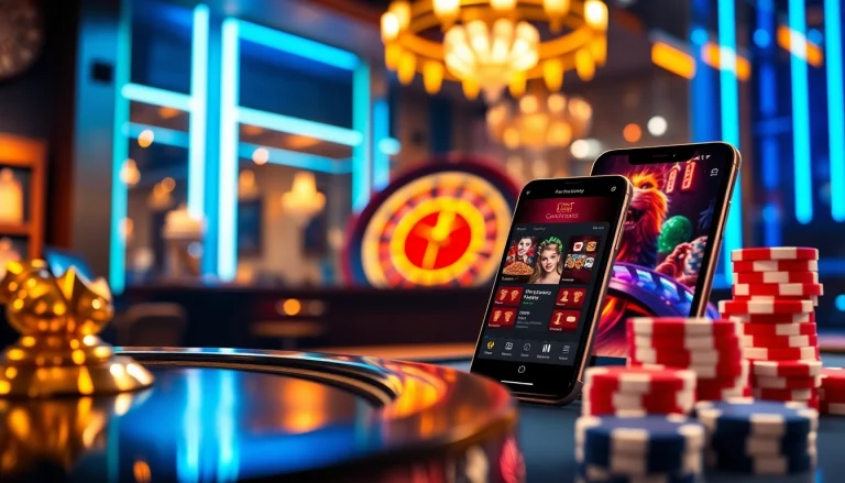 Explore the ultimate experience at the best online casinos with engaging visuals of gaming excitement.