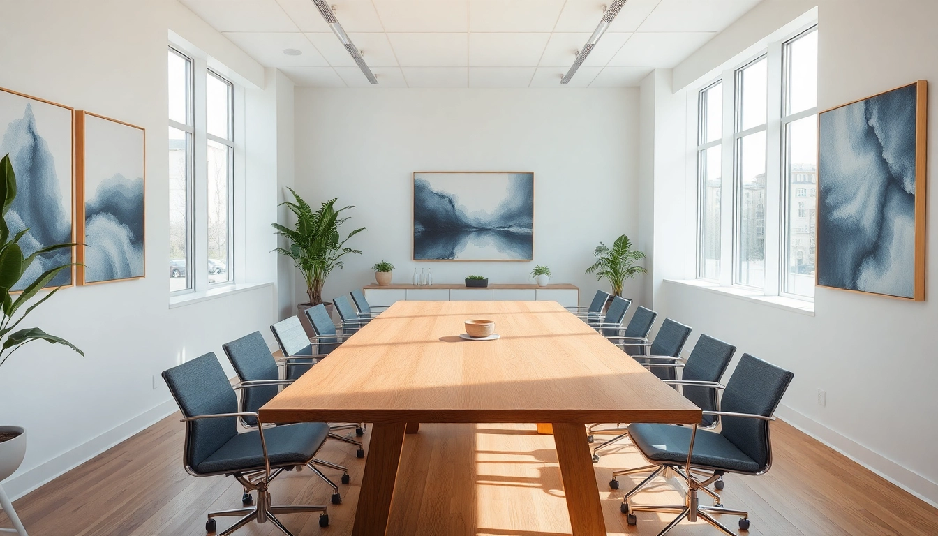 Moderne Büroszene eines Headhunter Düsseldorf mit inspirierender Atmosphäre und eleganter Einrichtung.