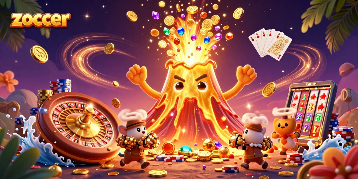Engage in zoccer-inspired gambling with vibrant casino animation featuring iconic elements.