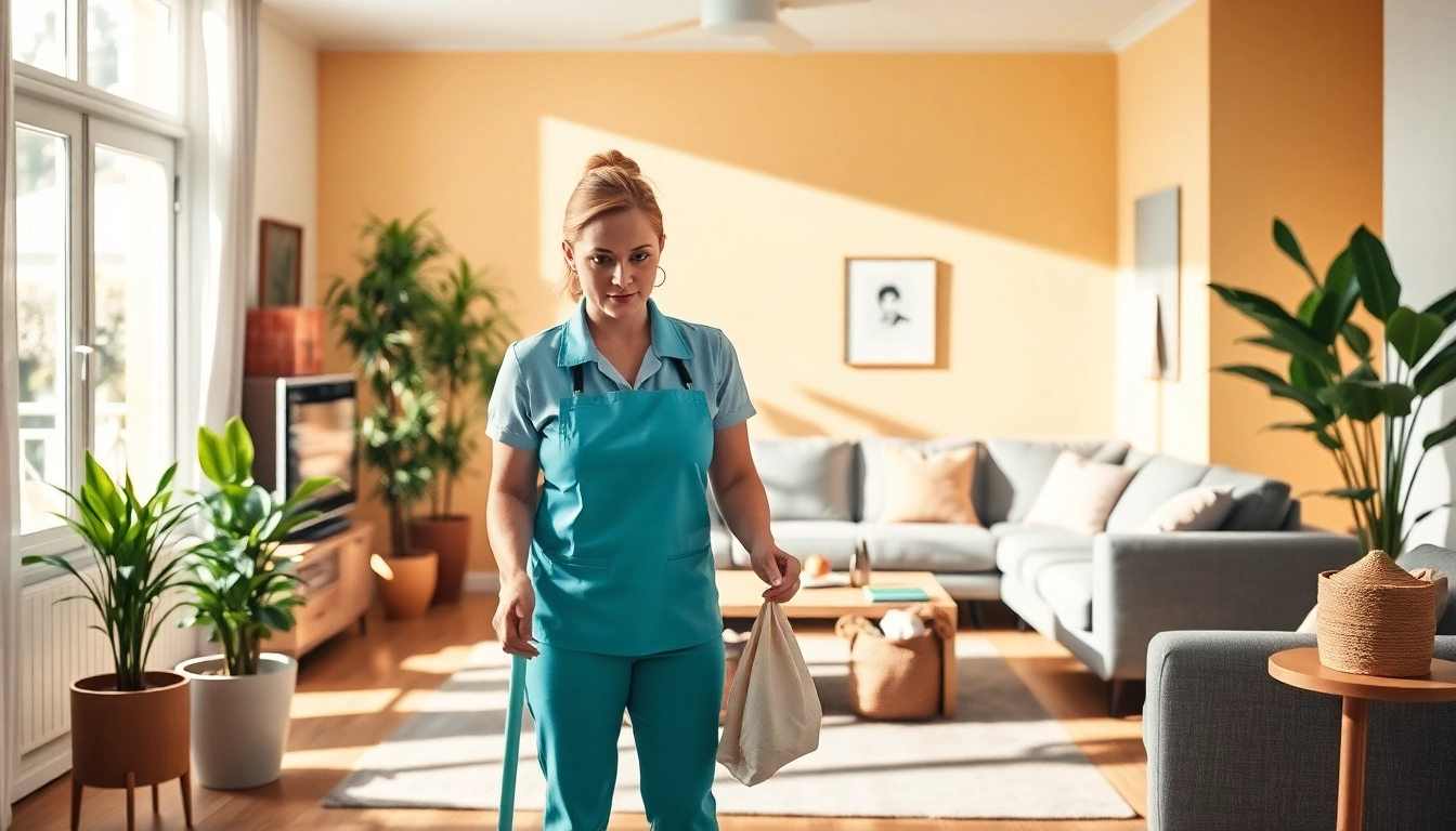 Hausmeister, der den Wohnraum für eine aufgeräumte Atmosphäre organisiert und Housekeeping verbessert. related image