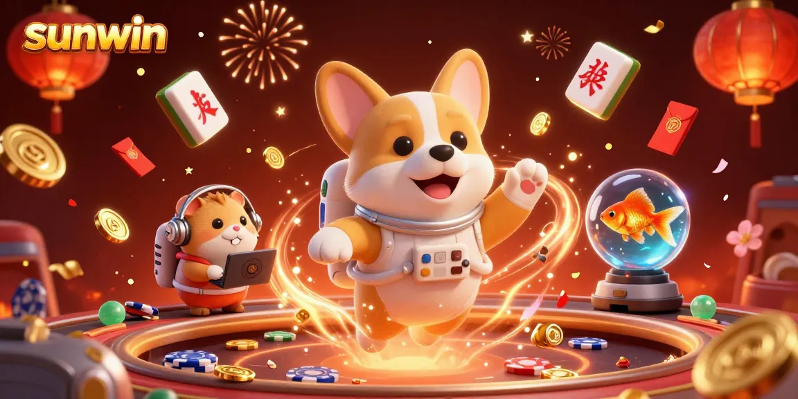Play casino games with sunwin in an exciting celestial casino setting featuring floating elements.